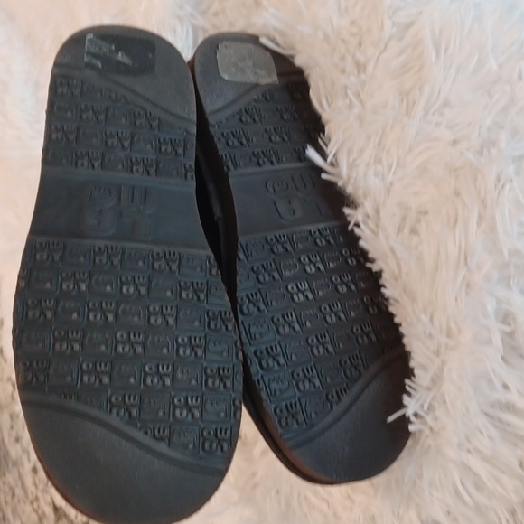 Lamo Boots Womens Ankle Brown Suede Fur Lining Sparkled Sweater Cuff Top SZ 8 - Picture 13 of 16